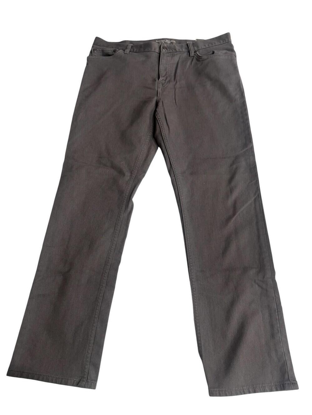 Banana Republic Men's Smoke Gray Slim Fit Jeans, 34x30